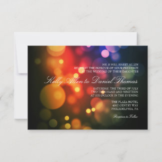 Convite de casamento| Luzes noturnas|mult