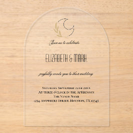 Convite de Casamento Mágico Inspirado na Lua