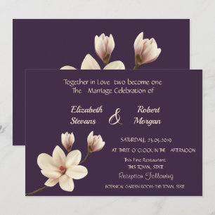 Convite de Casamento Magnólia Chic Elegante