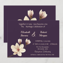 Convite de Casamento Magnólia Chic Elegante
