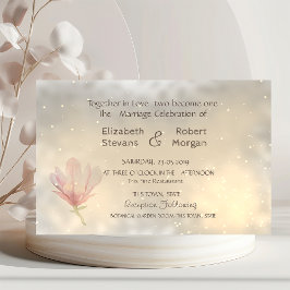 Convite de Casamento Magnólia Chic Elegante