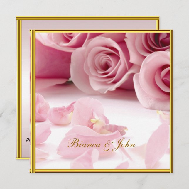 Convite de Casamento Mais Popular e Elegante (Frente/Verso)