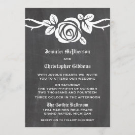 Convite de casamento marfim Rosa
