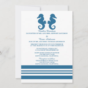 Convite de casamento marítimo náutico