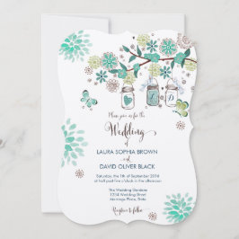 Convite de Casamento Mason Jars | Convite de Casam