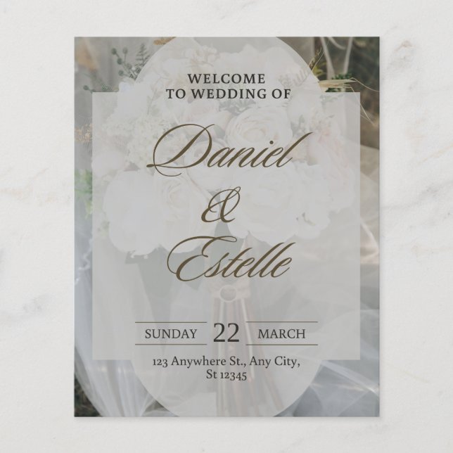 Convite de casamento - massaje-me para mudar de no (Frente)