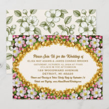 Convite de Casamento Michigan Apple Blossom