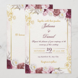 Convite de Casamento Minimal Chic