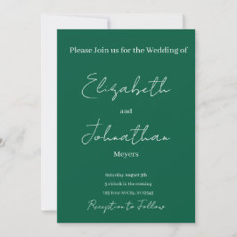 convite de casamento minimalista