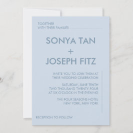 Convite de Casamento Minimalista