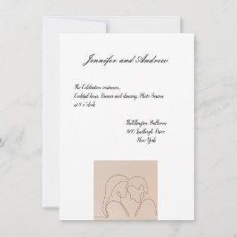 Convite de Casamento Minimalista