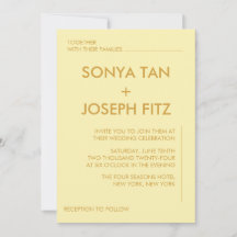 Convite de Casamento Minimalista