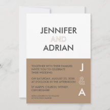 Convite de Casamento Minimalista