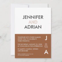 Convite de Casamento Minimalista