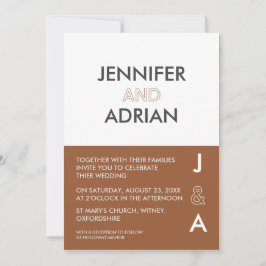 Convite de Casamento Minimalista