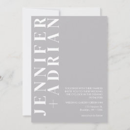 Convite de Casamento Minimalista