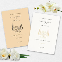 Convite de Casamento Minimalista