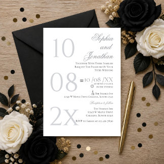 Convite de Casamento Minimalista