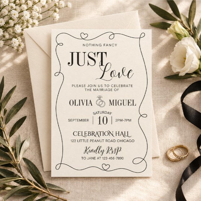 convite de casamento minimalista (Criador carregado)
