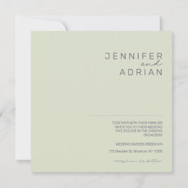 Convite de Casamento Minimalista