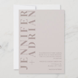 Convite de Casamento Minimalista