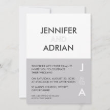 Convite de Casamento Minimalista