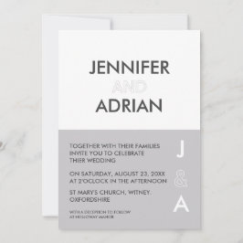 Convite de Casamento Minimalista