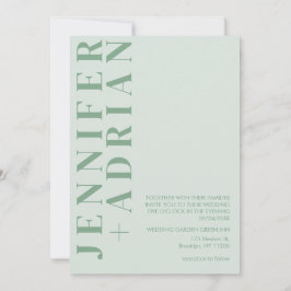 Convite de Casamento Minimalista