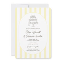 Convite de Casamento Minimalista com Listras Amare