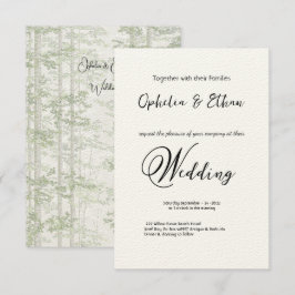Convite de Casamento Minimalista da Tipografia