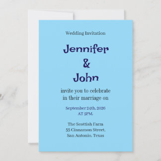 Convite De Casamento Minimalista Elegante