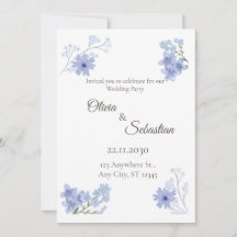 Convite de Casamento Minimalista Elegante