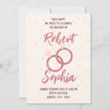 Convite de Casamento Minimalista Elegante