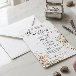 Convite de Casamento Minimalista Elegante