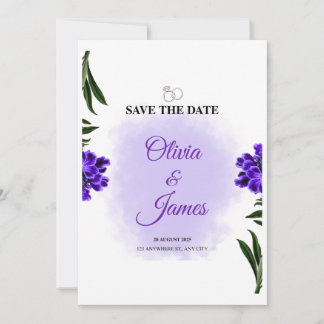 Convite de Casamento Minimalista Elegante