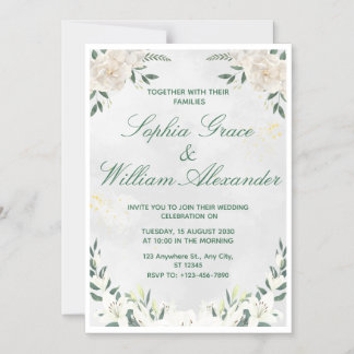 Convite de Casamento Minimalista Elegante