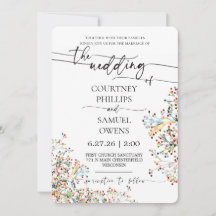 Convite de Casamento Minimalista Elegante