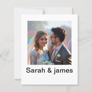 Convite De Casamento Minimalista Elegante | Scr Mo