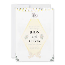 Convite de Casamento Minimalista Elegante | Simple