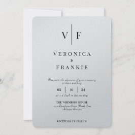 Convite de Casamento Minimalista | Foto simples