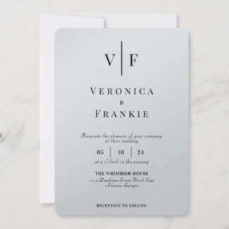 Convite de Casamento Minimalista | Foto simples