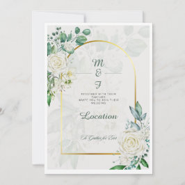 Convite de Casamento Minimalista Moderna | Elegant