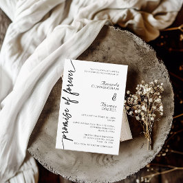 Convite de Casamento Minimalista Moderno
