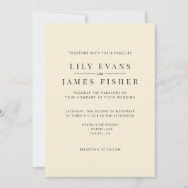 Convite de Casamento Minimalista Moderno com Foto