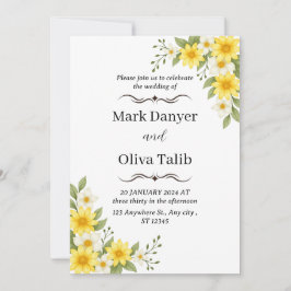 Convite de Casamento Minimalista | Moderno e Elega