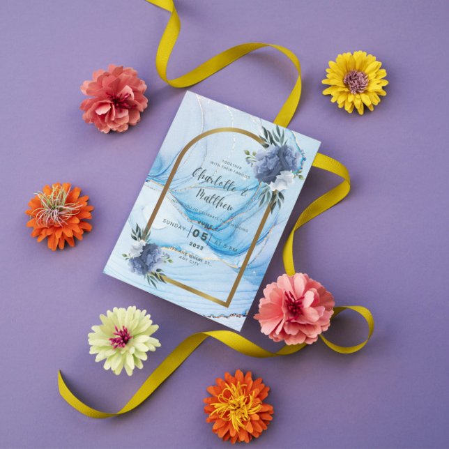 Convite de casamento minimalista - Na moda e genti (Criador carregado)