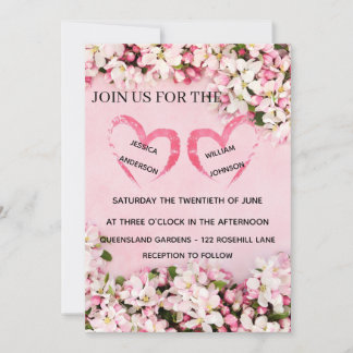 Convite de Casamento Minimalista | Nós Editável Mo
