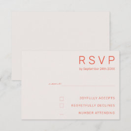Convite de Casamento Minimalista Pastel Branco e V