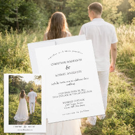 Convite de Casamento Minimalista Personalizado