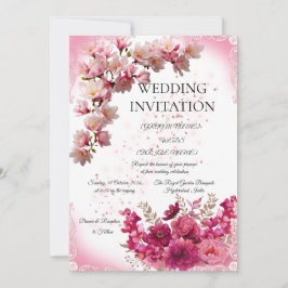 Convite de Casamento Minimalista Romântico